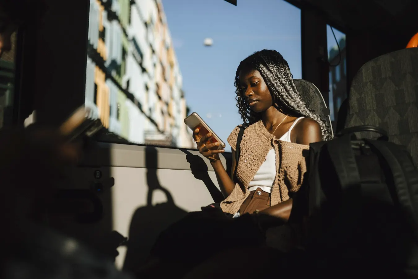 Young woman on phone