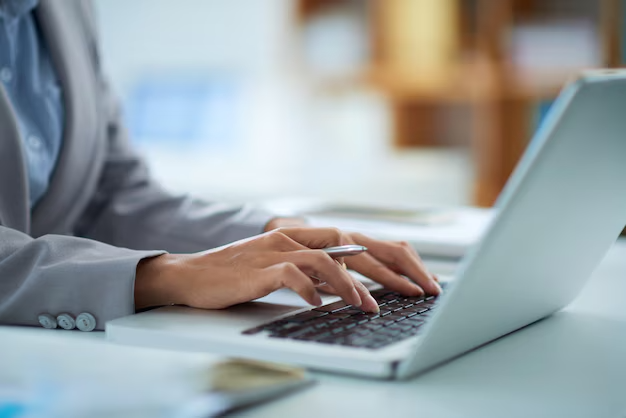 Professional at laptop
